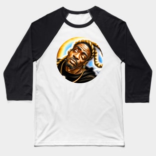 Coolio Fanart on Oil Baseball T-Shirt